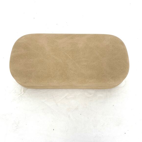 Chloe Eyeglasses Case Tan Leather 6" x 3" x 1.5" - Picture 2 of 4